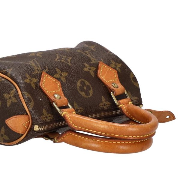 18378 4 Louis Vuitton Mini Speedy Monogram Handbag Brown