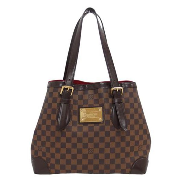 18422 1 Louis Vuitton Hampstead MM Bag Damier Ebene Brown