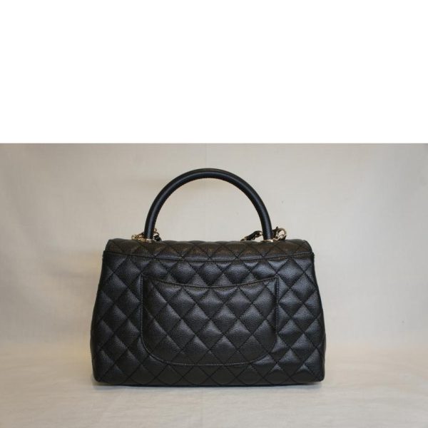 18523 2 Chanel Coco Handle 29 Caviar Skin Top Handle Matelassé