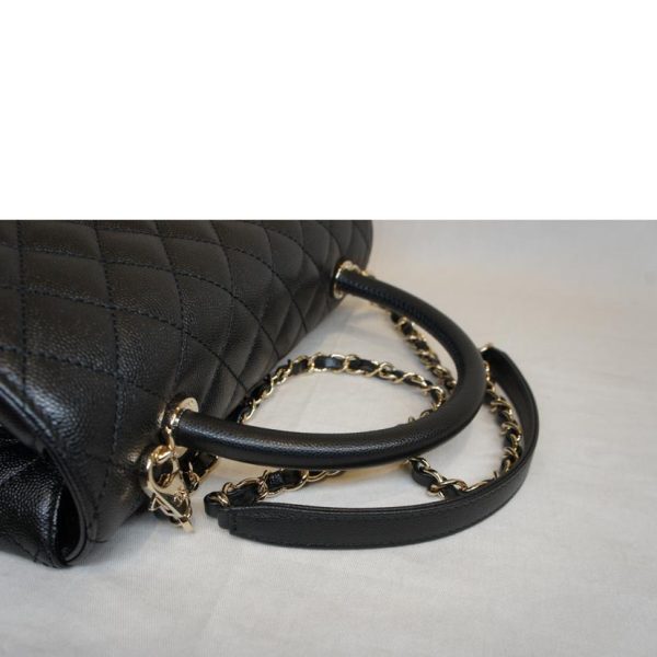 18523 4 Chanel Coco Handle 29 Caviar Skin Top Handle Matelassé