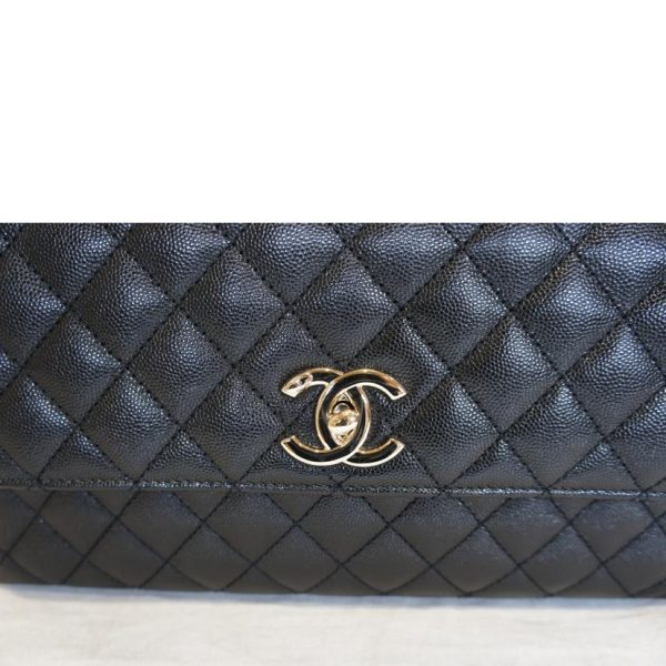 18523 7 Chanel Coco Handle 29 Caviar Skin Top Handle Matelassé