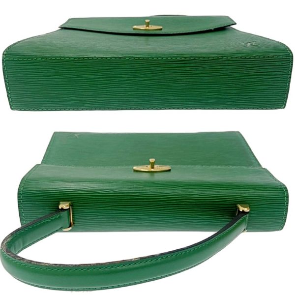 185266 5 Louis Vuitton Epi Malherbe Handbag Borneo Green