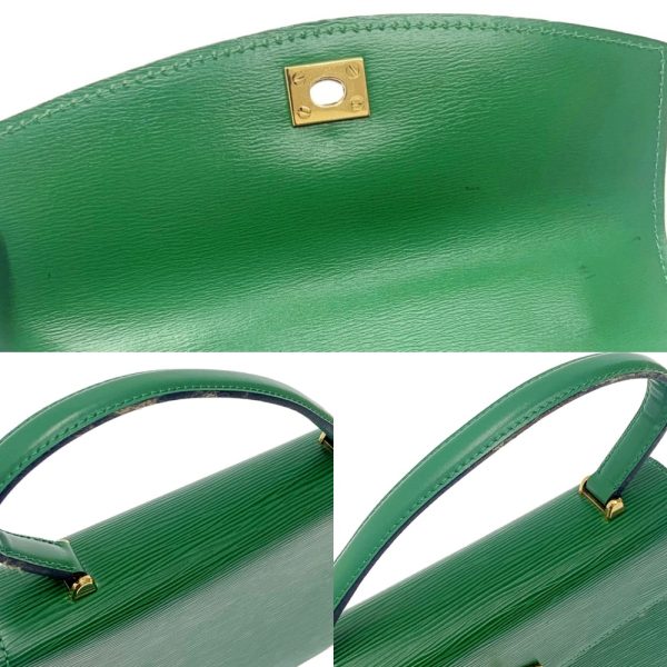 185266 7 Louis Vuitton Epi Malherbe Handbag Borneo Green