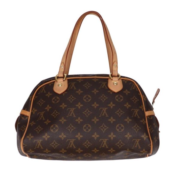 18534 2 Louis Vuitton Montorgueil PM Monogram Shoulder Bag Brown