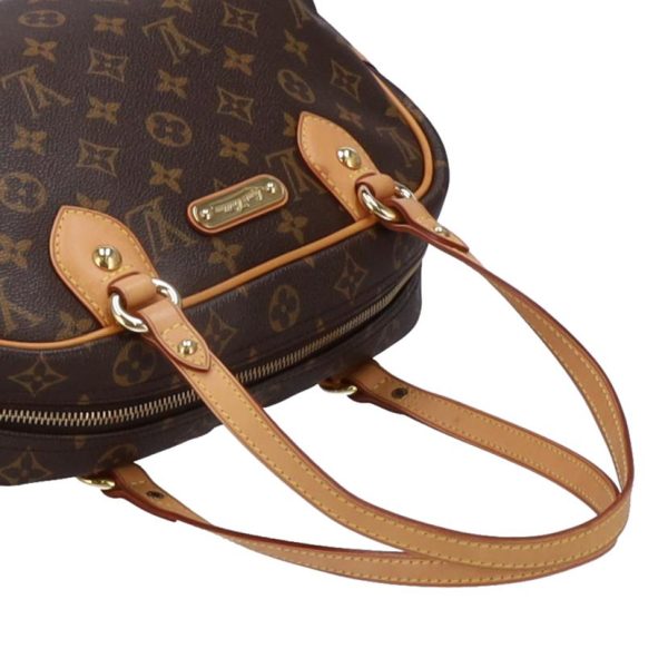 18534 4 Louis Vuitton Montorgueil PM Monogram Shoulder Bag Brown