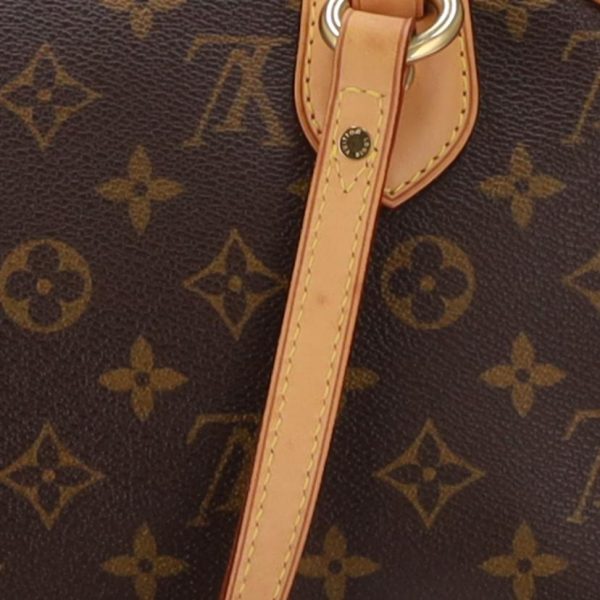 18534 7 Louis Vuitton Montorgueil PM Monogram Shoulder Bag Brown