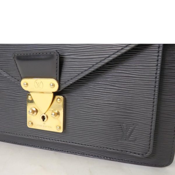 18562 7 Louis Vuitton Monceau Epi Bag Noir