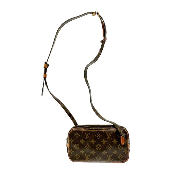 185762 1 Louis Vuitton Monogram Marly Bandouliere Shoulder Bag Brown