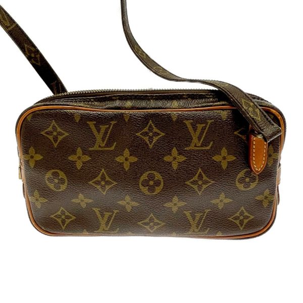 185762 4 Louis Vuitton Monogram Marly Bandouliere Shoulder Bag Brown