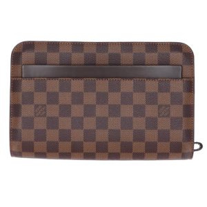 18609 1 Gucci GG Pattern Shoulder Bag GG Canvas Brown