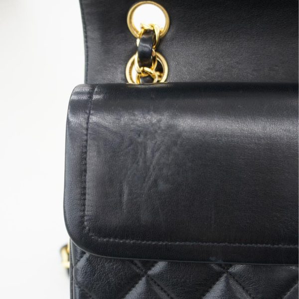 18623 9 Chanel W Flap Chain Shoulder Bag 25