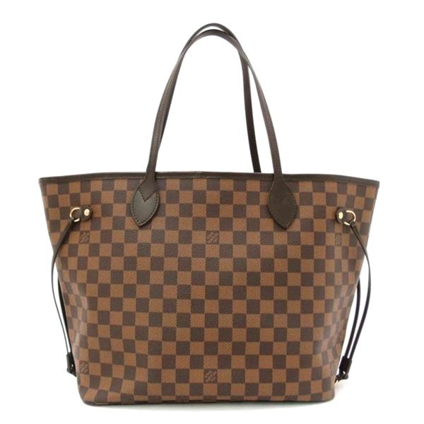 18630 1 Louis Vuitton Neverfull MM Damier Handbag Ebene Brown