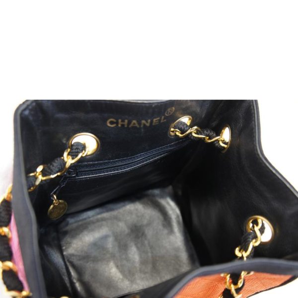 18674 5 Chanel Multi Chain Shoulder Bag Black