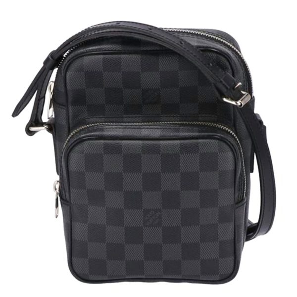 18695 1 Louis Vuitton Rem Messenger Bag Damier Graphite