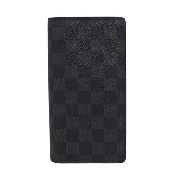 18705 1 Louis Vuitton Portefeuille Brazza Wallet Damier Graphite Gray