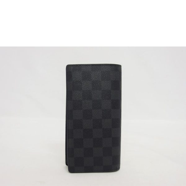 18705 2 Louis Vuitton Portefeuille Brazza Wallet Damier Graphite Gray