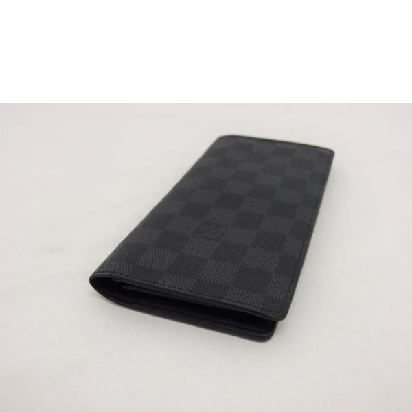 18705 3 Louis Vuitton Portefeuille Brazza Wallet Damier Graphite Gray