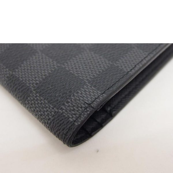 18705 8 Louis Vuitton Portefeuille Brazza Wallet Damier Graphite Gray