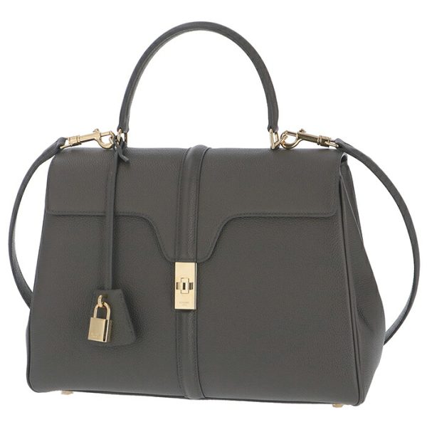 187373bf810dc 1 CELINE 16 Saise Medium 2WAY Bag Gray