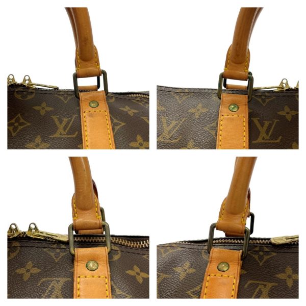 187698 7 LOUIS VUITTON Monogram PVC Keepall 55 Boston Bag Brown