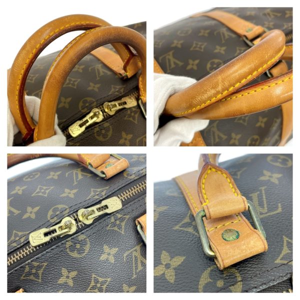 187698 8 LOUIS VUITTON Monogram PVC Keepall 55 Boston Bag Brown