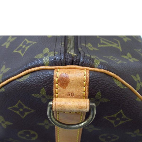 18777 6 Louis Vuitton Keepall 60 Monogram Duffle Bag Brown