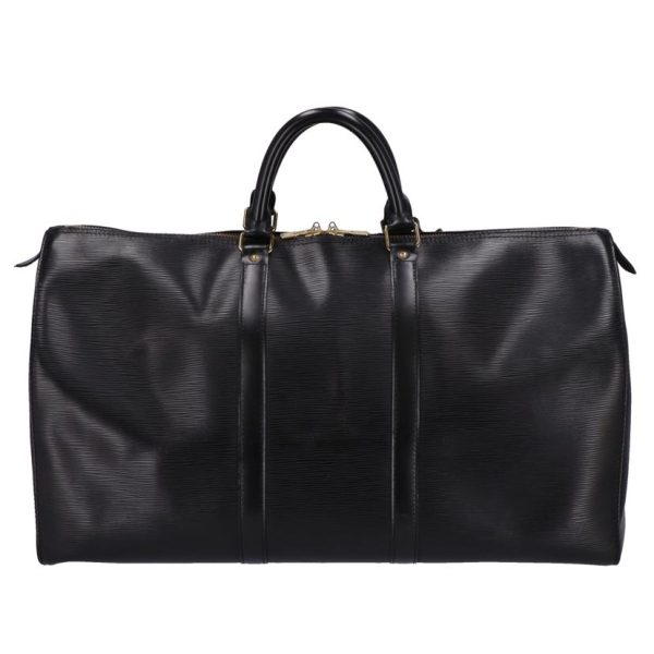 18781 2 Louis Vuitton Keepall 50 Bag Epi Leather Black