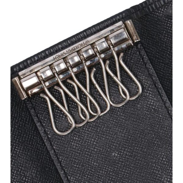 18785 8 Louis Vuitton Multicle 6 Key Holder Epi Black