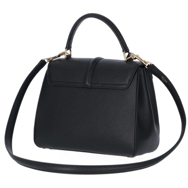 188003bf838no 2 CELINE 16 Saise Small 2WAY Handbag Black