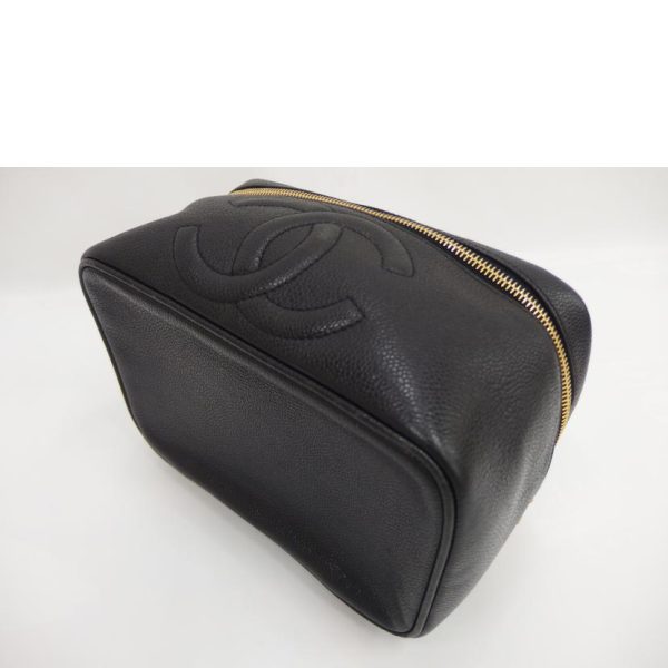 18804 3 Chanel Cosmetic Pouch Black