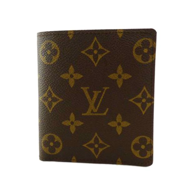 18819 1 Louis Vuitton Porto Bier 10 Cult Credit Monogram Wallet Brown