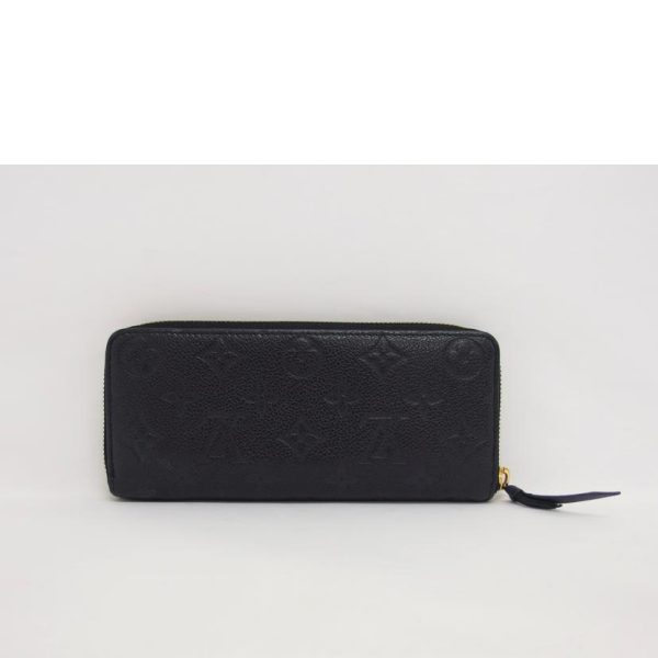 18842 2 Louis Vuitton Portefeuille Clemence Wallet Monogram Empreinte Black