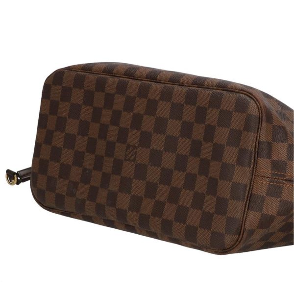 18852 2 Louis Vuitton Old Neverfull MM Monogram Bag Brown