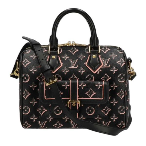 18857 1 Louis Vuitton Speedy Bandouliere 25 Bag Monogram Brown