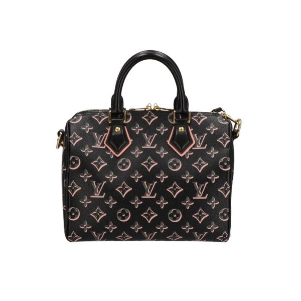 18857 2 Louis Vuitton Speedy Bandouliere 25 Bag Monogram Brown