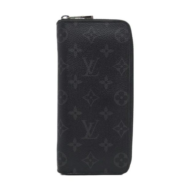 18859 1 Louis Vuitton Zippy Wallet Vertical Monogram Eclipse Black