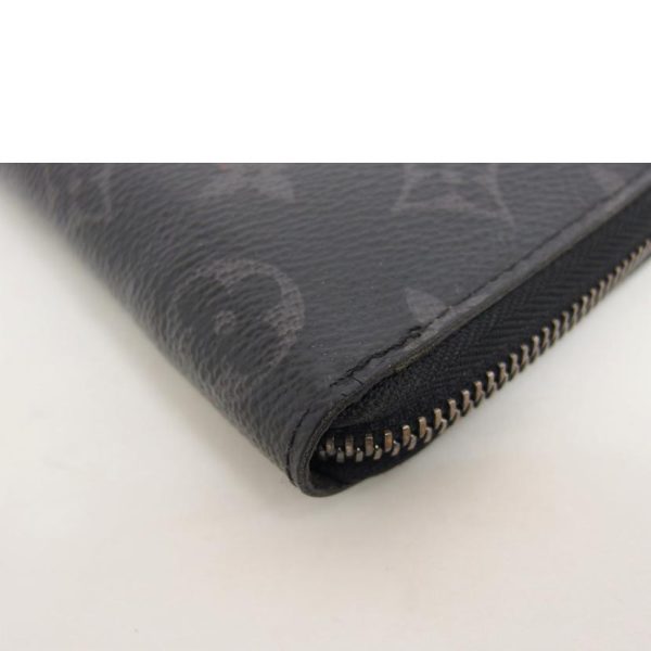 18859 10 Louis Vuitton Zippy Wallet Vertical Monogram Eclipse Black