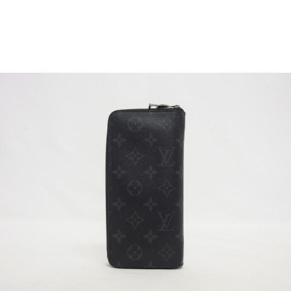 18859 2 Louis Vuitton Zippy Wallet Vertical Monogram Eclipse Black