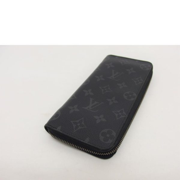 18859 3 Louis Vuitton Zippy Wallet Vertical Monogram Eclipse Black