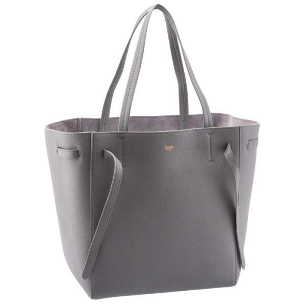 189023tni09lc CELINE Hippo Phantom Small CABAS Tote Bag Gray