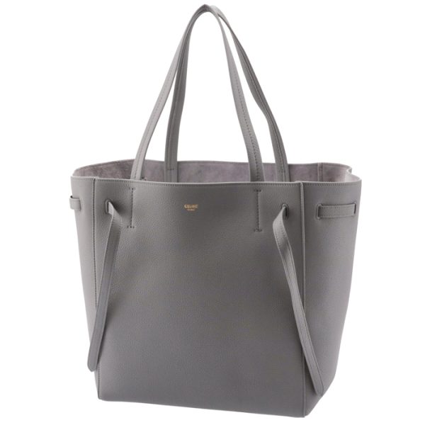 189023tni09lc 1 CELINE Hippo Phantom Small CABAS Tote Bag Gray