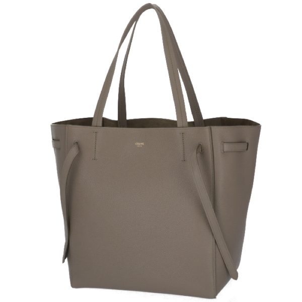 189023tni18tp 1 CELINE Hippo Phantom Small CABAS Tote Bag Taupe