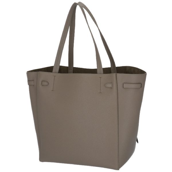 189023tni18tp 2 CELINE Hippo Phantom Small CABAS Tote Bag Taupe