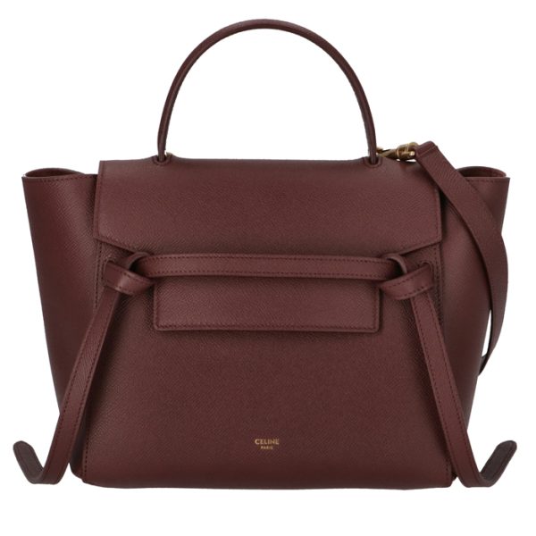 189153zva27nt CELINE Micro Belt Bag Tote Bag Bordeaux