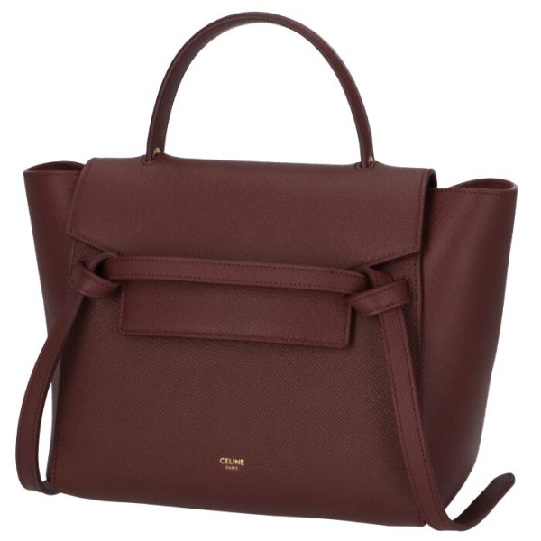 189153zva27nt 1 CELINE Micro Belt Bag Tote Bag Bordeaux