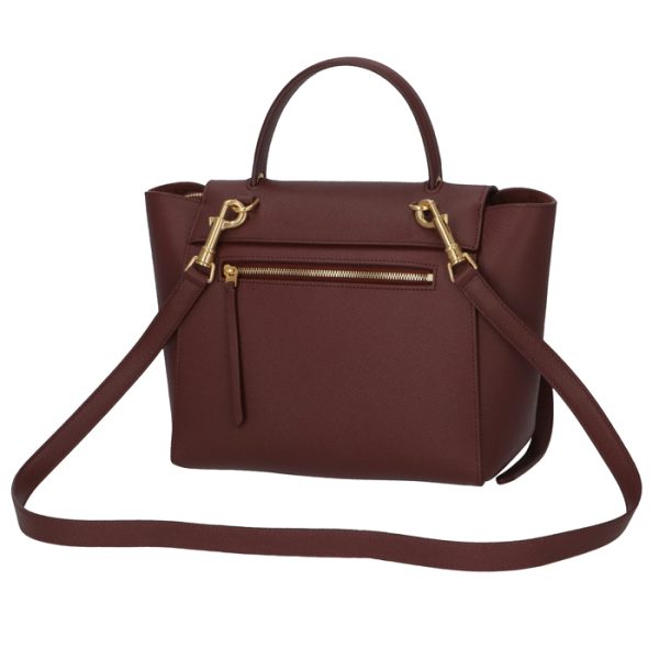 189153zva27nt 2 CELINE Micro Belt Bag Tote Bag Bordeaux