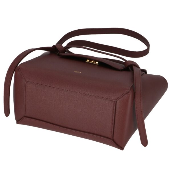 189153zva27nt 3 CELINE Micro Belt Bag Tote Bag Bordeaux