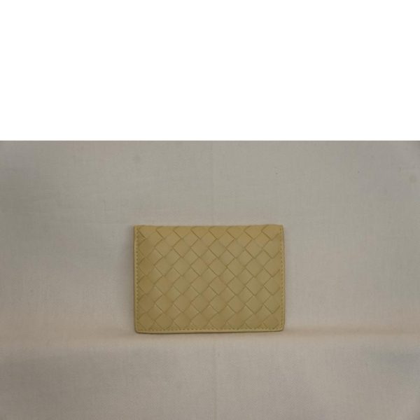 18950 2 Bottega Veneta Intrecciato Card Case Beige