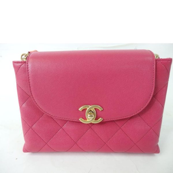 18951 3 Chanel 2WAY Chain Shoulder Bag Pink