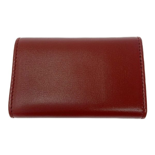 189808 4 Gucci Leather 6 Row Key Case Bordeaux